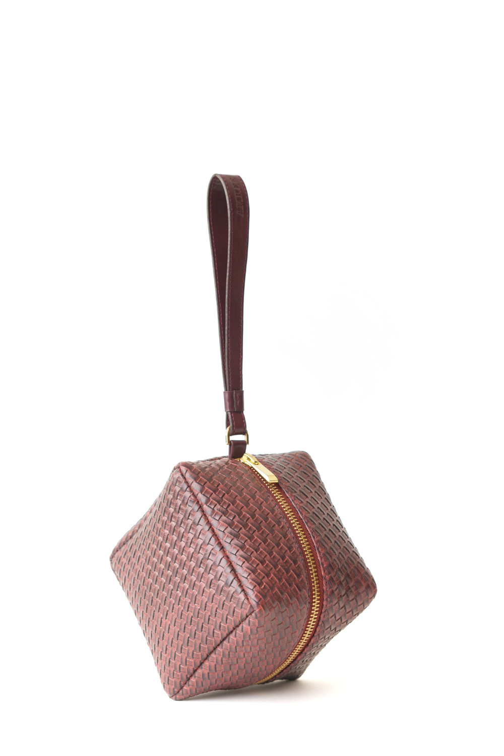 Burgundy Prism Wristlet
