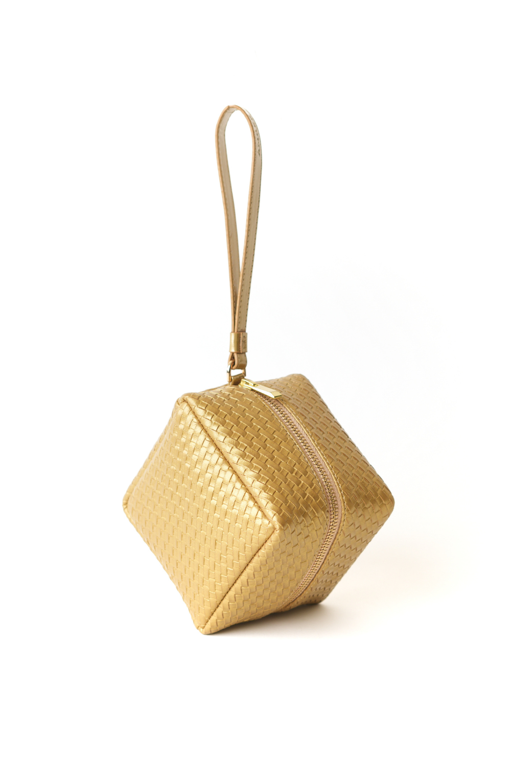 Gold Prism Wristlet