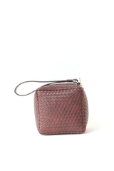 Burgundy Prism Wristlet