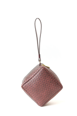 Burgundy Prism Wristlet
