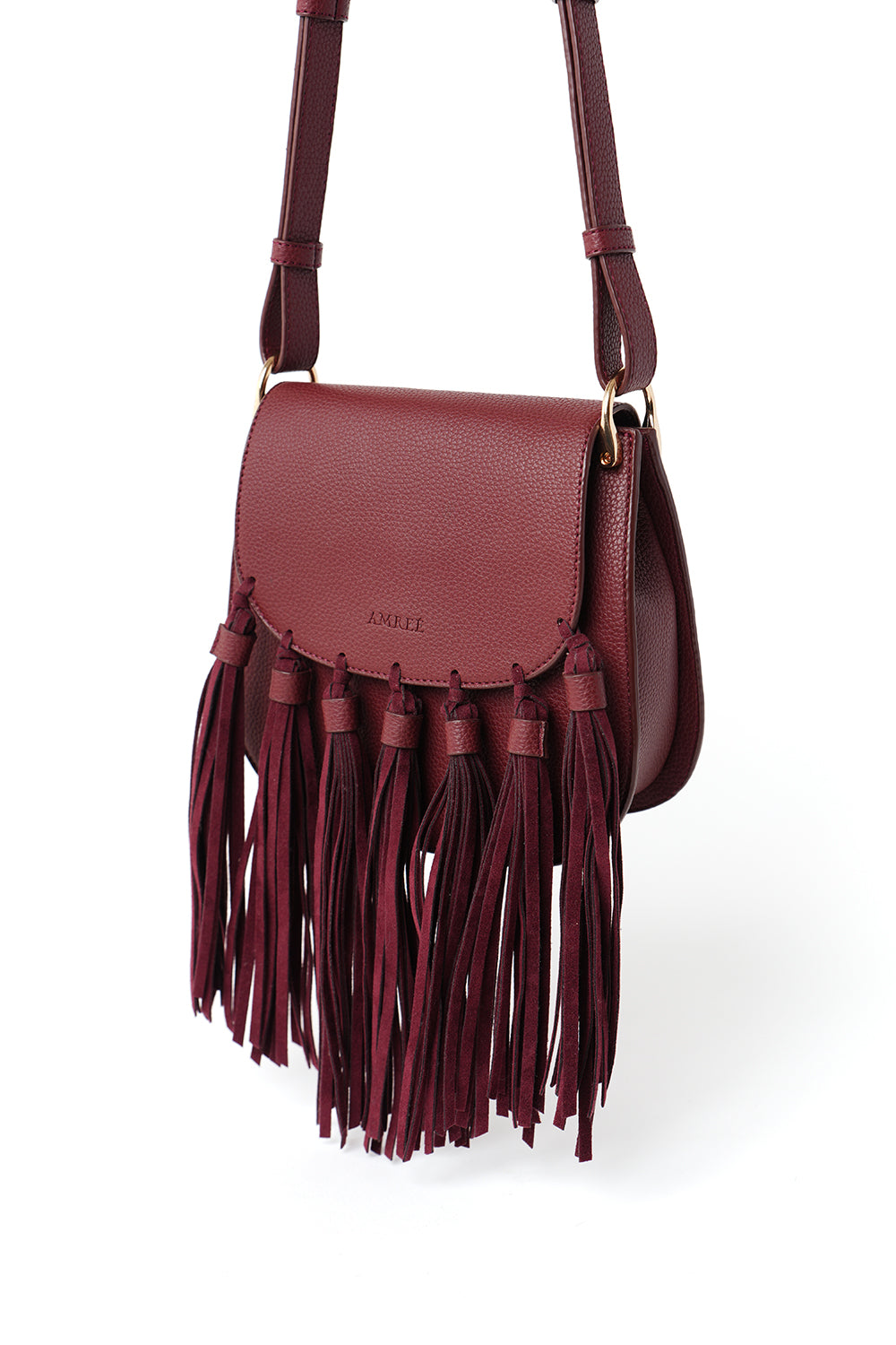 Moxie fringe (burgundy)