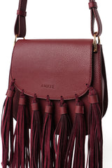Moxie fringe (burgundy)