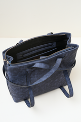 Top-down view of the Rodeo Totepack Blue showing the handle placement and bag opening.