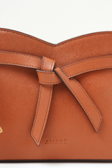 Detailed close-up of the Rosette Sling Tan highlighting texture, seams, and craftsmanship.