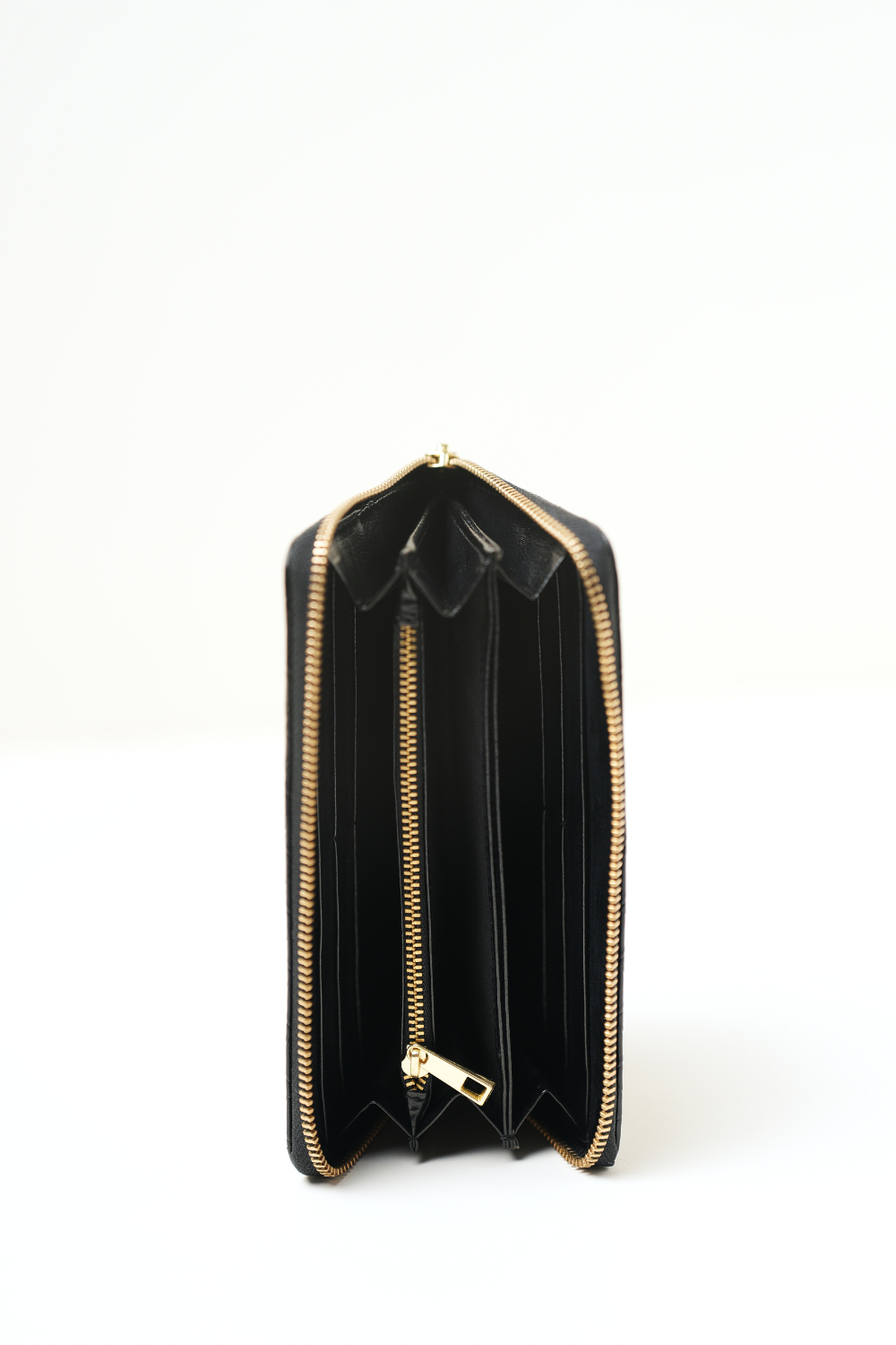 Top view of The Filly Wallet showing the opening, edges, and neatly finished structure.