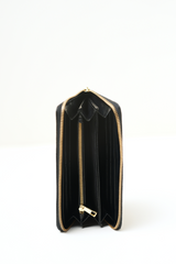 Top view of The Filly Wallet showing the opening, edges, and neatly finished structure.